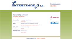 Desktop Screenshot of intertradecs.cz